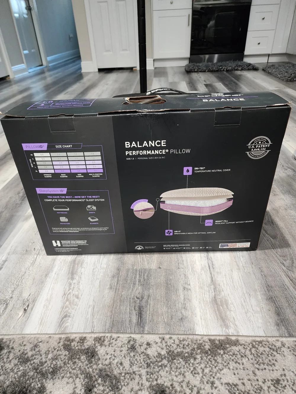 Bedgear Balance 1.0 Performance Pillow - Premium Cooling Cover (In Box)